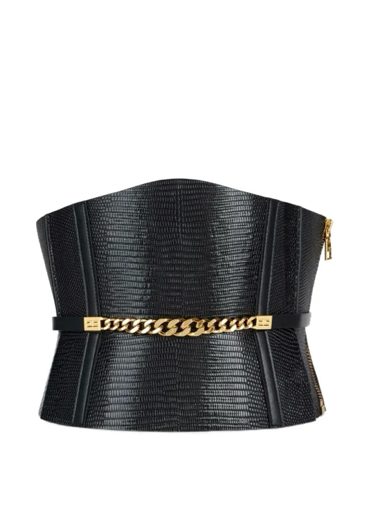 Leather corset belt 