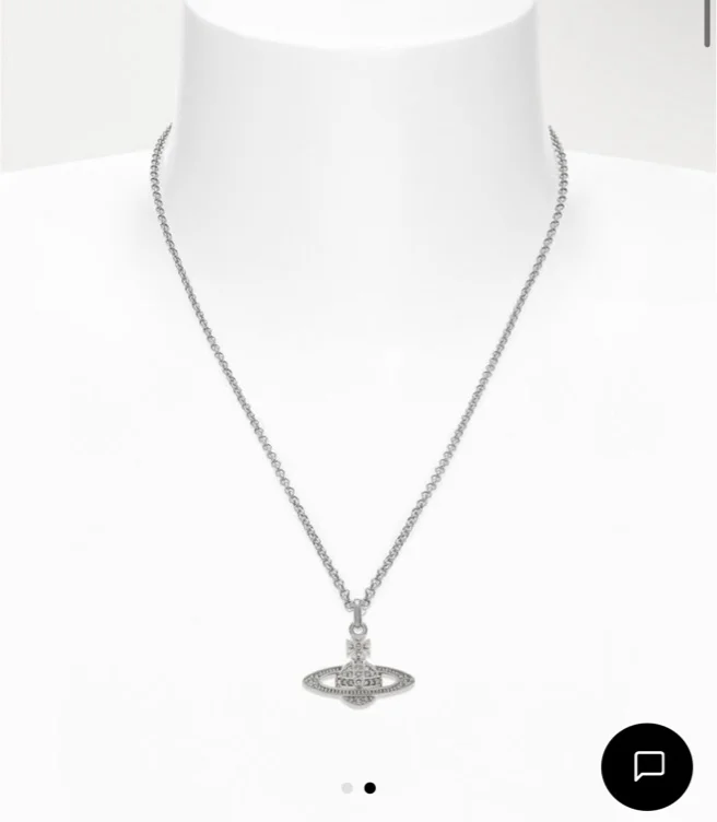 Man. Mini Bas Relief Orb Pendant Necklace