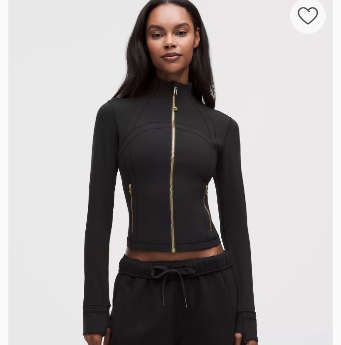 Lulu define jacket black gold 