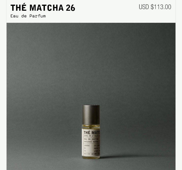 Le Labo perfume
