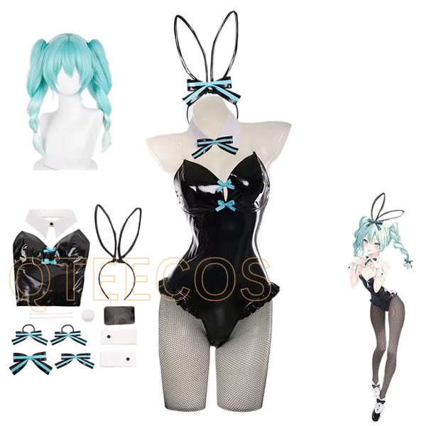Sexy Miku 16e verjaardag cosplay kostuum meisjes schattige uniformen jurk Mikuu mooie jumpsuit Halloween Bunny outfits - AliExpress