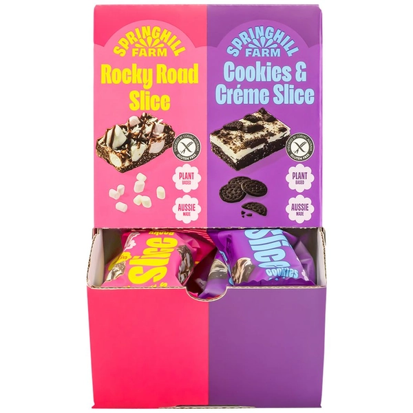 Springhill Farm SLICE Cookies Crème & Rocky Road 14 Pack