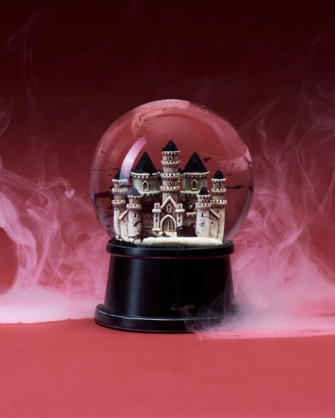 Haunted House Snow Globe