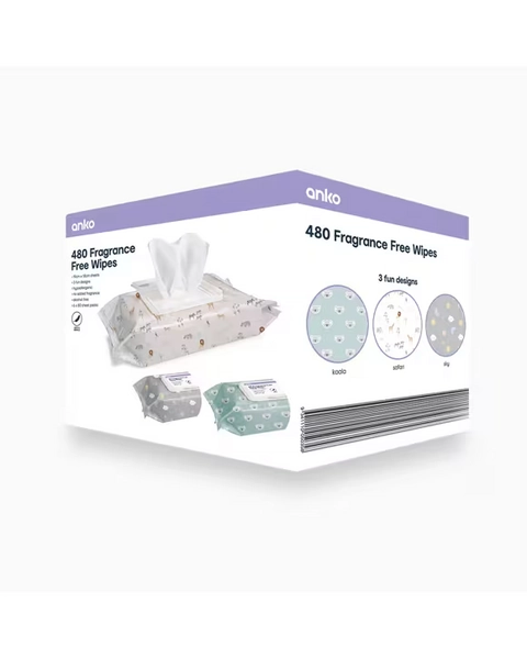 480 Pack Fragrance Free Wipes