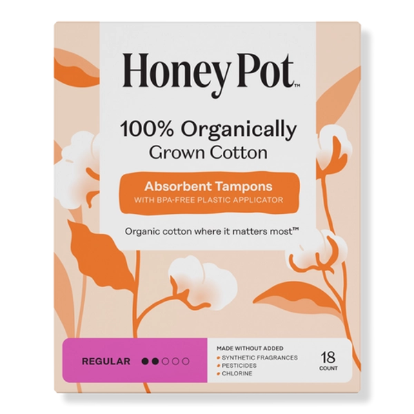 Organic Cotton Regular, BPA-Free Applicator Tampons
