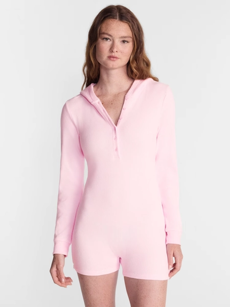 No Boundaries Waffle Knit Romper