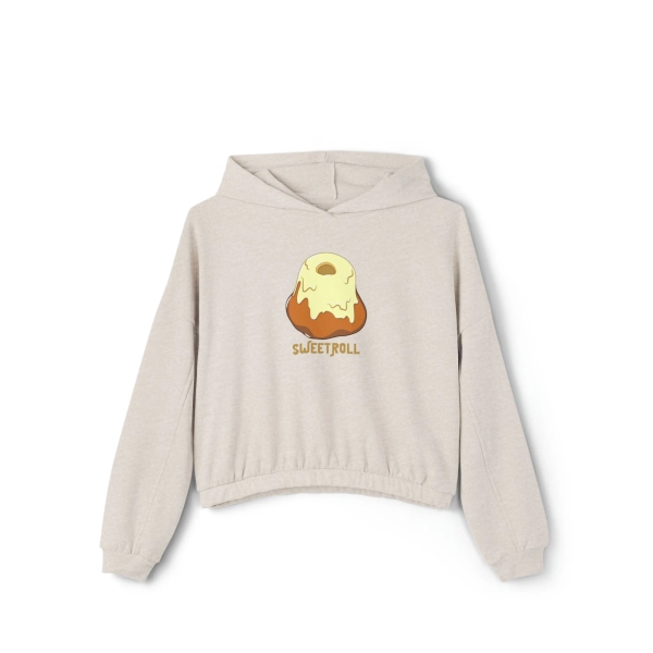 Sweet roll Crop Hoodie | Premium Y2K Fashion Cropped Hoodie | Retro Sweetroll Pullover | Gift For Them