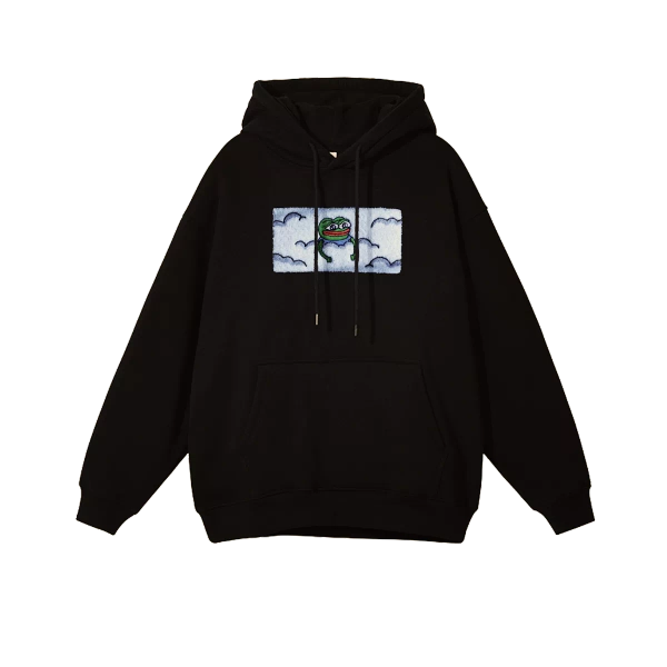 Embroidered Peepo Hoodie - Extra-Large
