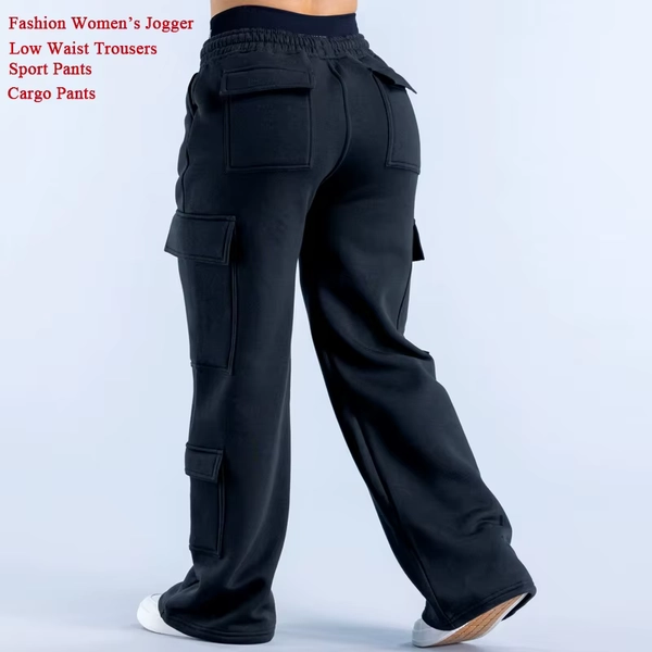 Men's Casual Pants Multiple Pockets American Style Work Pants Women Low Waist Belted Straight Leg Wide Leg Pants - AliExpress 200000345