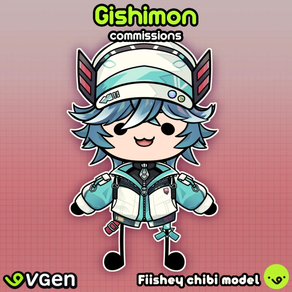 Chibi model + rig by Gishi 🍀 (@Gishimon)