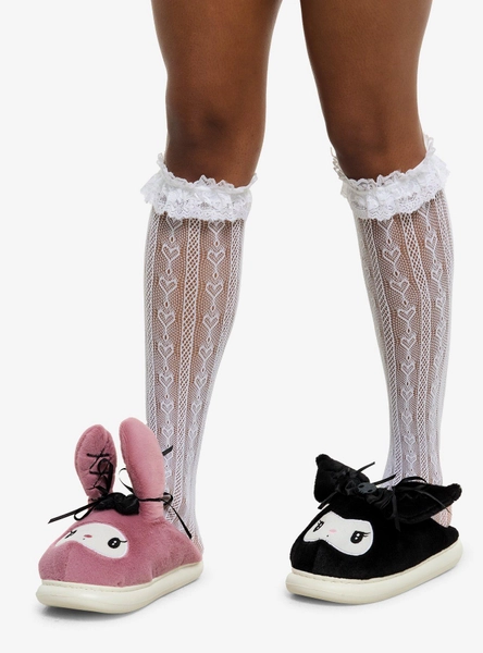 My Melody & Kuromi Mismatch Slippers With Moveable Ears