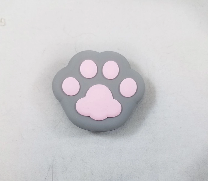 Paw Popsockets! - Gray with Pink Beans