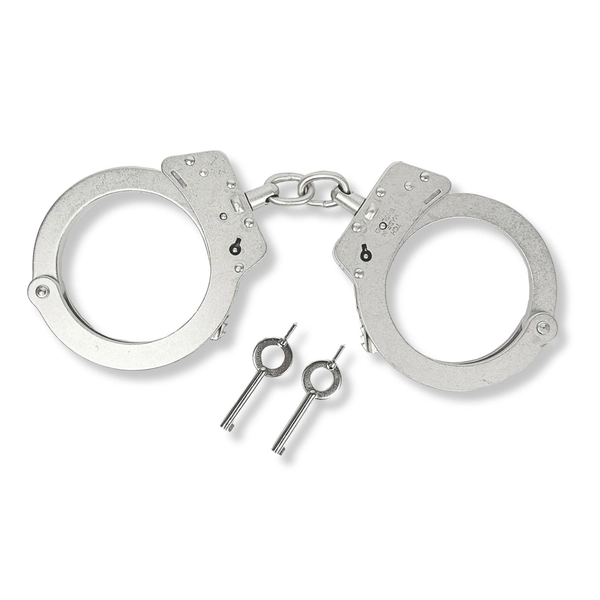 TCH 822 Dual Key Superior Chain Handcuffs - Nickel