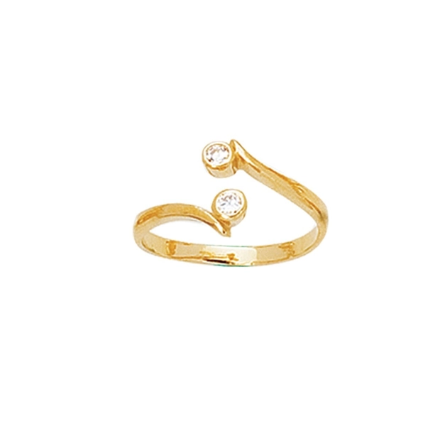 Toe Ring solid 14K Yellow Gold