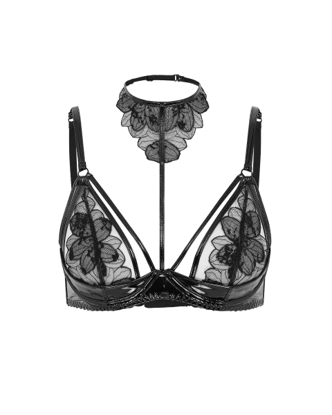 Litzia High Necked Underwired Bra