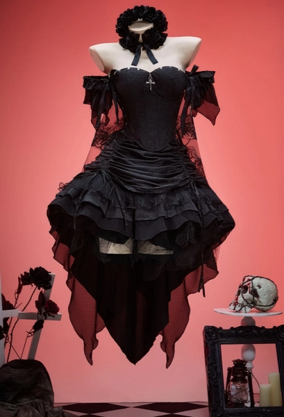 gothic bridal set