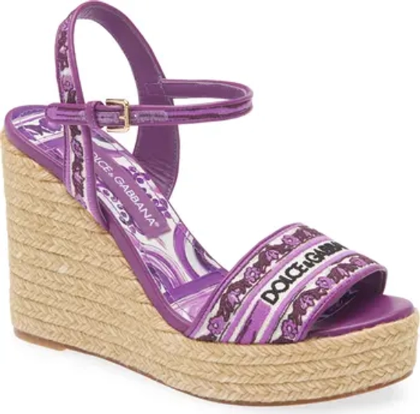 Majolica Espadrille Wedge Sandal