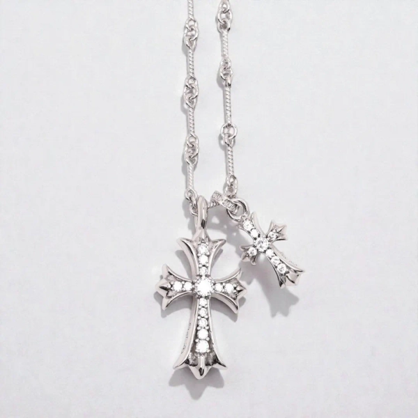 In Box Vintage Chrome Hearts Necklace, Designer Jewelry, Gothic Cross Pendant, Statement Jewelry, Gift for Him Her - Etsy