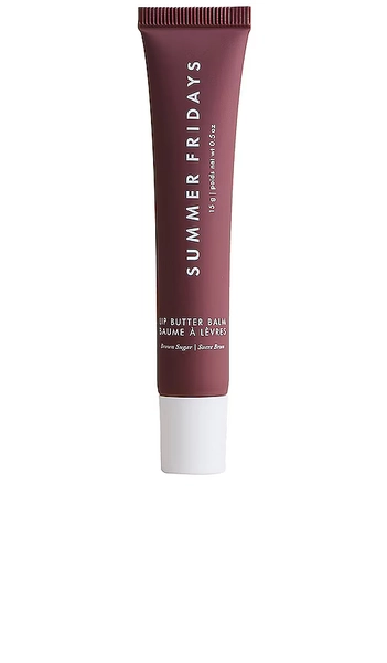 Summer Fridays Lip Butter Balm in Brown Sugar.