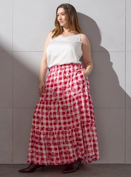 Strawberry Shortcake Gingham Skirt