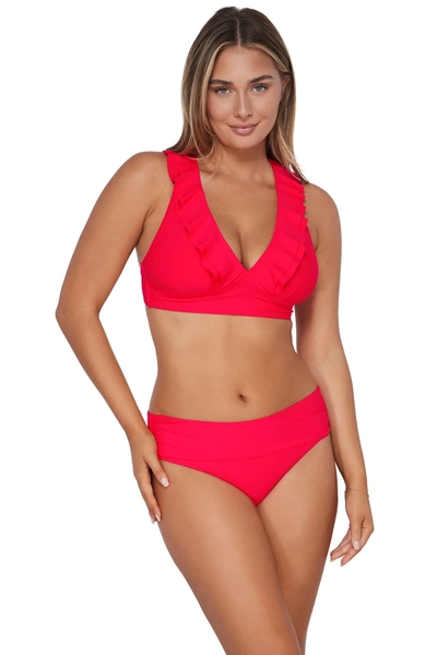 Willa Wireless Bralette Bikini Top (D+ Cup)
