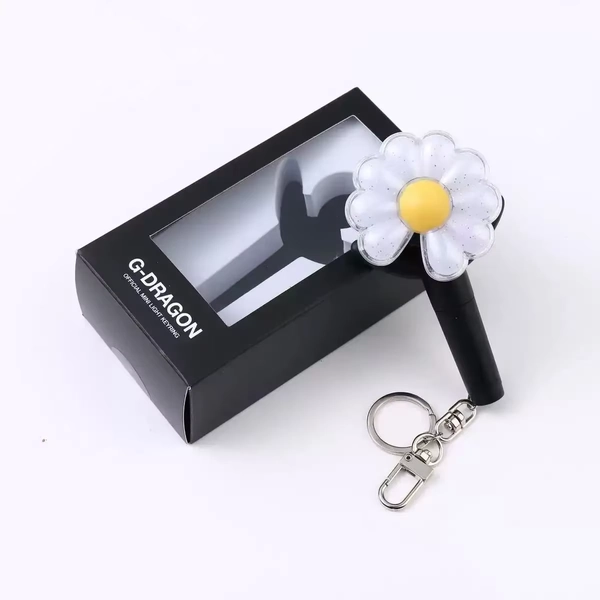 KPOP Idol G-Dragon Mini Daisy Lightstick Keychains Glow Acrylic Support Stick Key Ring Pendant Accessories GD Fans Gifts - AliExpress 