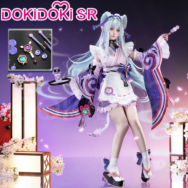 【Size S-3XL】DokiDoki-SR Game Genshin Impact Cosplay Yumemizuki Mizuki Costume Inazuma - 1st Batch-Costume Only-S-Order Processing Time Refer to Description Page