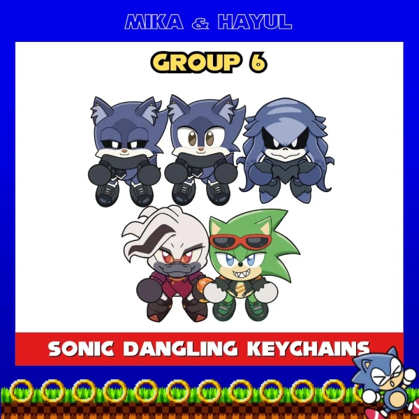Sonic Dangling Acrylic Keychain: Scourge, Duo, Mimic, Doctor Starline - Etsy