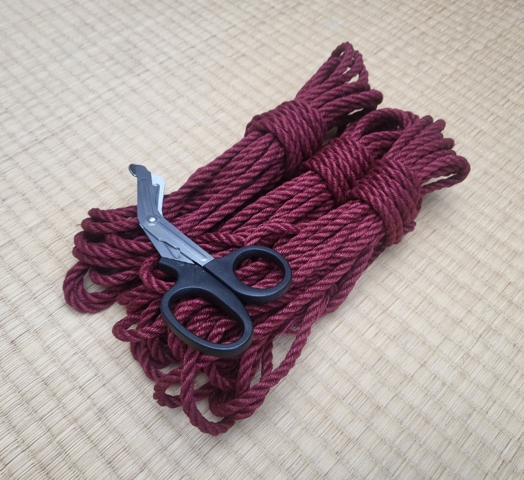 3x Jute Rope for Shibari - Cherry Red 