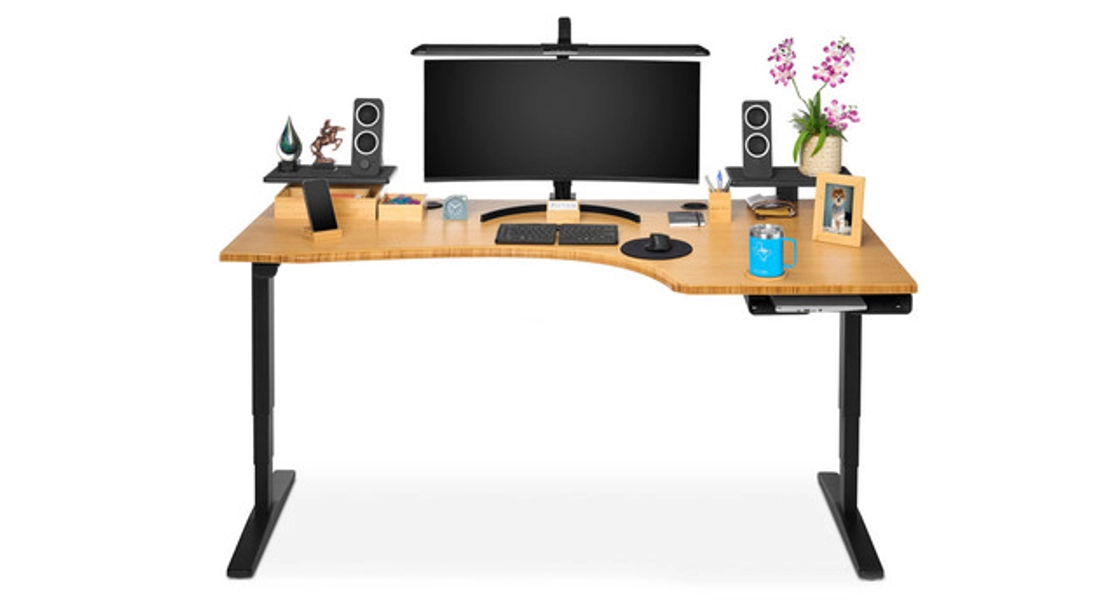 UPLIFT Curved Corner Standing Desk