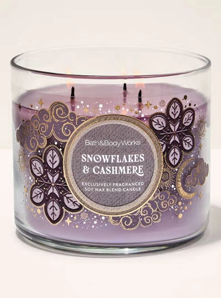 Snowflakes & Cashmere 3-Wick Candle