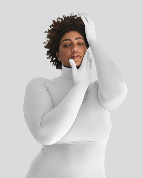 White Womens Second Skin Armsocks Shirt Style# 5012 | We Love Colors
