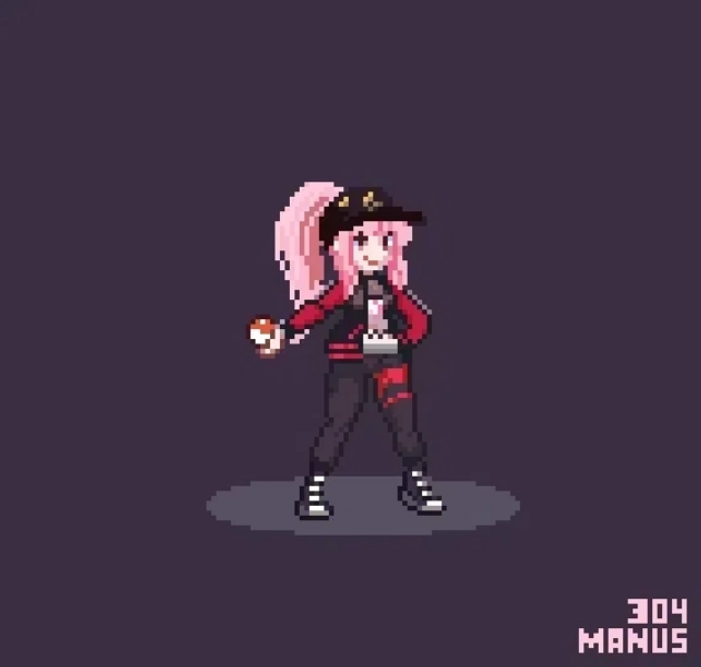 Offer Character Sprite trainer Pixelart animated by Manus304 (@Manus304)