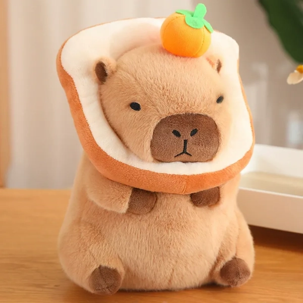 12in Capybara Stuffed Toy Capybara Orange Meme Plush