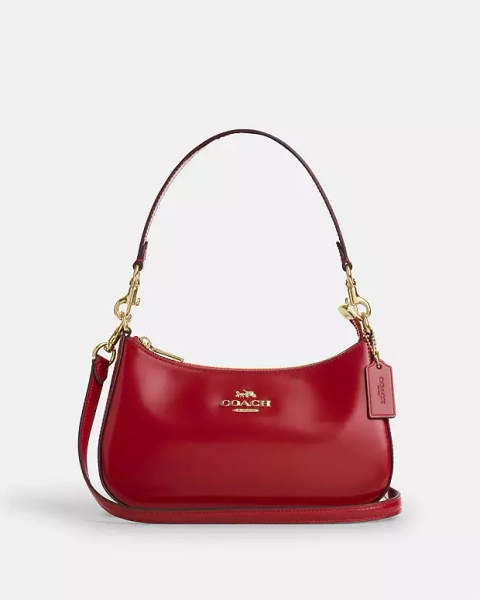 Gold/Ruby Teri Shoulder Bag