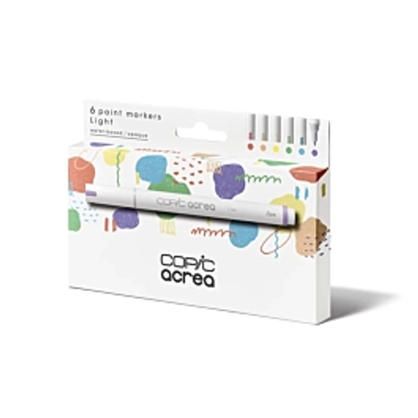 Set 6 Copic Light Colors Acrea Copic multi-surface markers