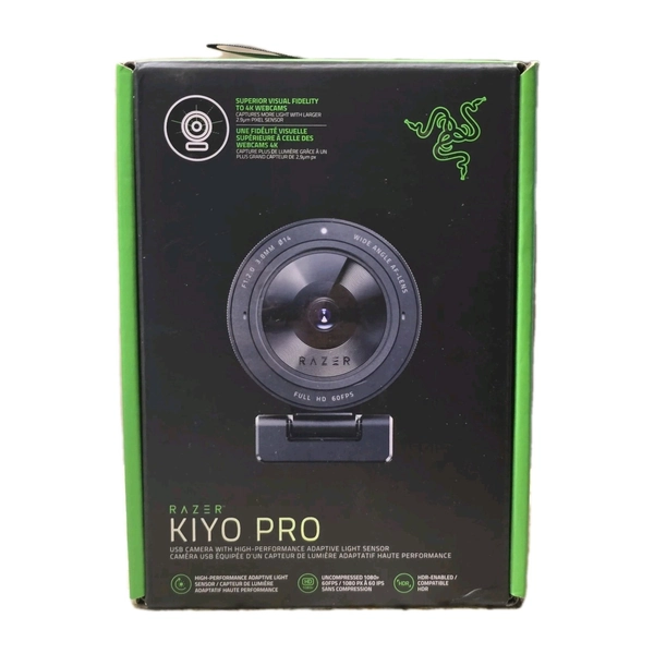 Razer Kiyo Pro 1080p 60fps HDR USB 3.0 Streaming Webcam New Sealed