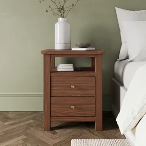 Olney 2 Drawer Bedside Table