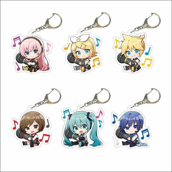 Miku Acrylic Charm Cute Anime Girl Keychains - E