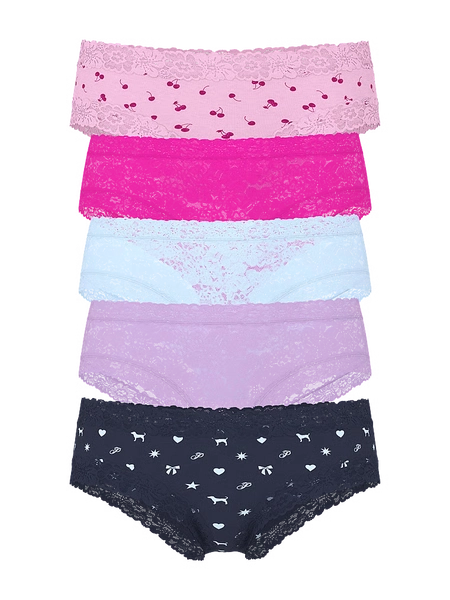 5-Pack Wink Lace Cheeky Panties