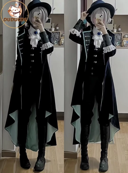DUDU-SR Vertin Cosplay Kostüm Spiel Reverse:1999 Cosplay Frauen Kostüm Vertin Cosplay Hut Reverse:1999 Timekeeper Weihnachten - AliExpress 