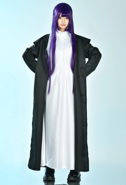 Frieren: Beyond Journey's End Fern Cosplay Costume Dress and Coat with Headdress