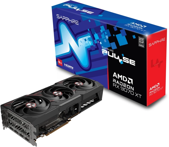 Sapphire PULSE AMD Radeon RX 9070 XT (16GB VRAM)