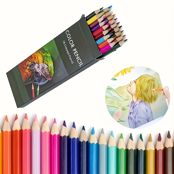 TEMU 24-color Pencil -based Colored Pencils Sketching Wooden Pencils School Drawing Supplies Student Supplies