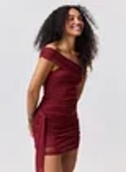 Red short dress