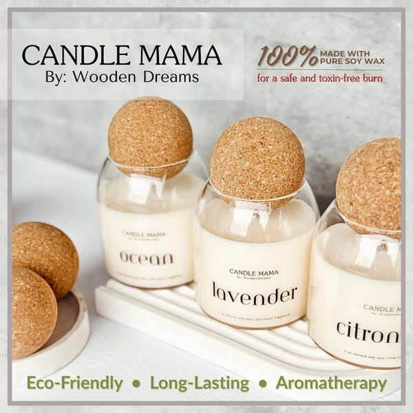Candle Mama™ Scented Soy Wax Candle – 210g Gift-Boxed Aromatherapy | Long Lasting & Eco-Friendly