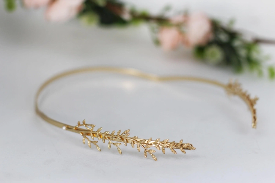Wild Branches Twigs Goddess Crown Gold Greek Headpiece Bridal Hair Accessories, Wedding Tiara, Roman Crown, Silver Ancient Headband