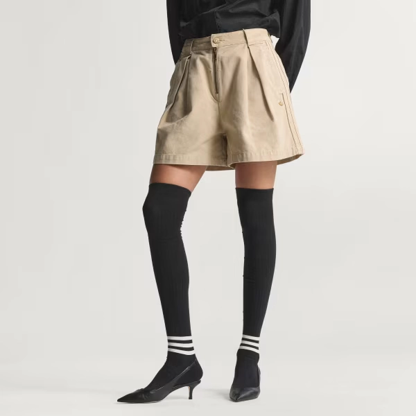 CANVAS LOOSE SHORTS