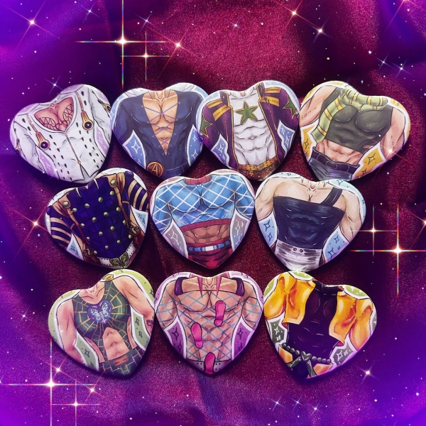 Jo Family Chest Heart Pins - Etsy