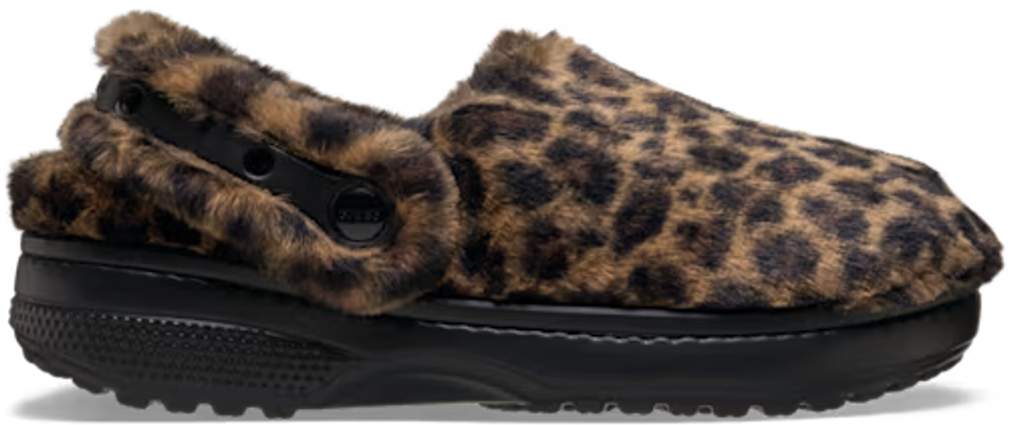 leopard print crocs